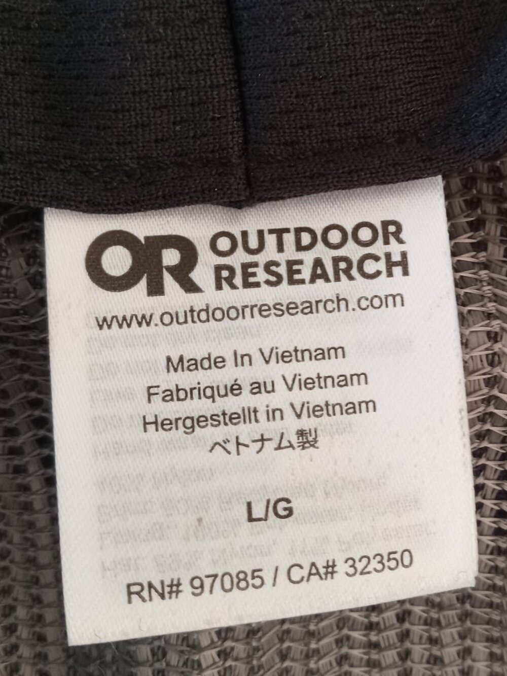 OUTDOOR RESEARCH Blue Gray Ventilated Wide Brim Sun Hat - Picture 10 of 10